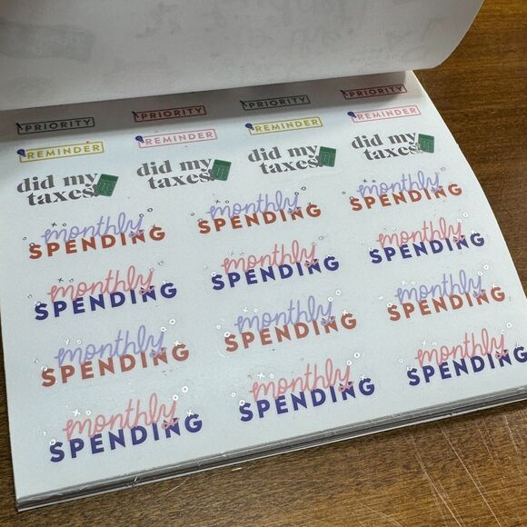 Agenda 52 Sticker Book Budget Foiled 2288 Pieces Planner Expenses Budgeting - Picture 9 of 16